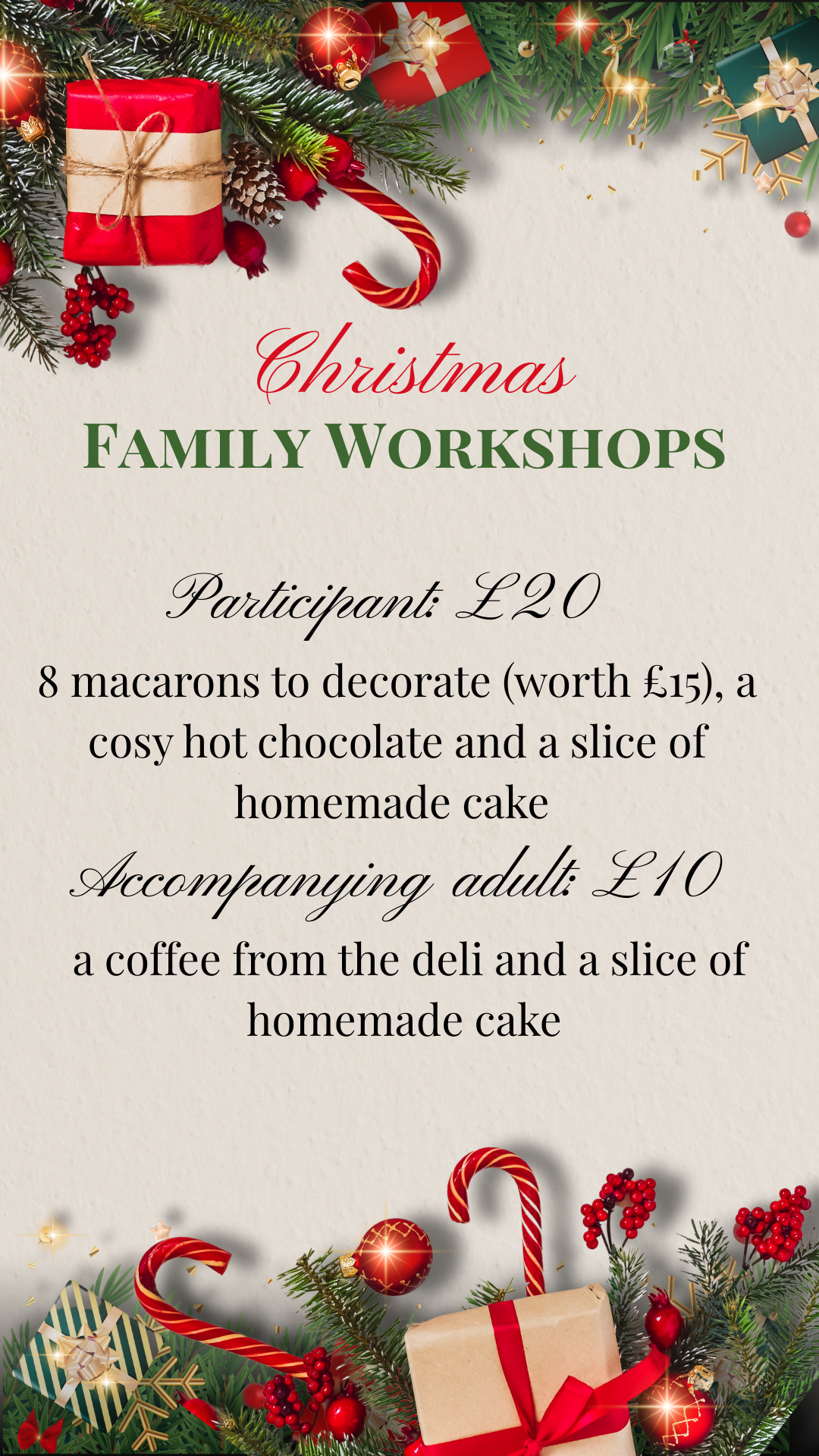 Family Macaron Decoration Workshop